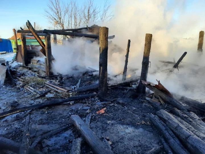 В селе Старые Салманы Алькеевского района случился пожар