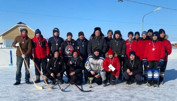 В селе Нижнее Алькеево прошел турнир по хоккею в валенках