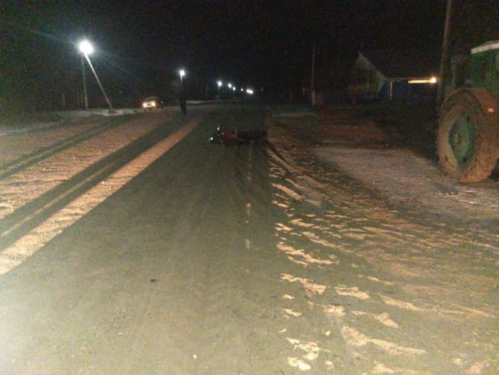 В селе Чувашское Шапкино водитель мотоцикла сбил пешехода