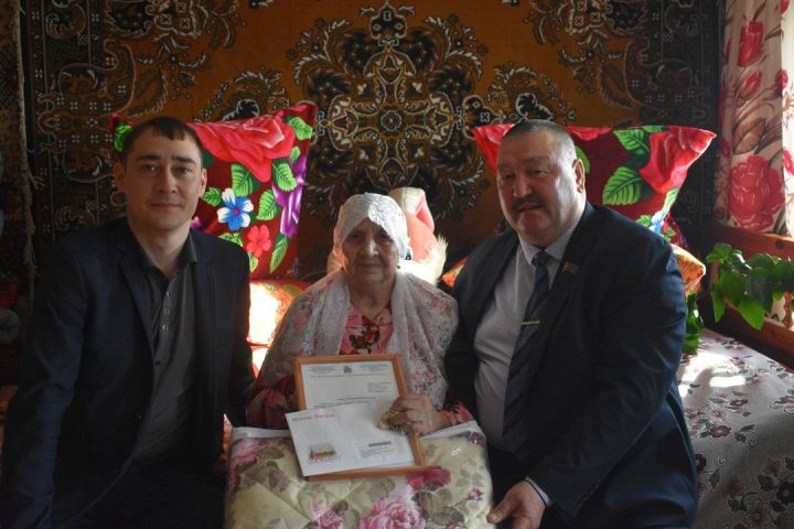 Сафину Минзиган из села Чувашский Брод поздравили с 90-летием