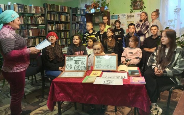 В селе Татарское Бурнаево провели беседу на тему «Мировая катастрофа наркотиков»