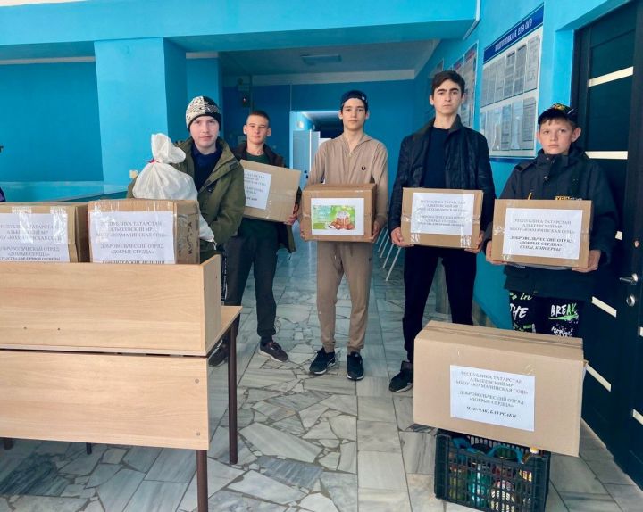 Алькеевцы отправили бойцам-землякам подарки на Пасху