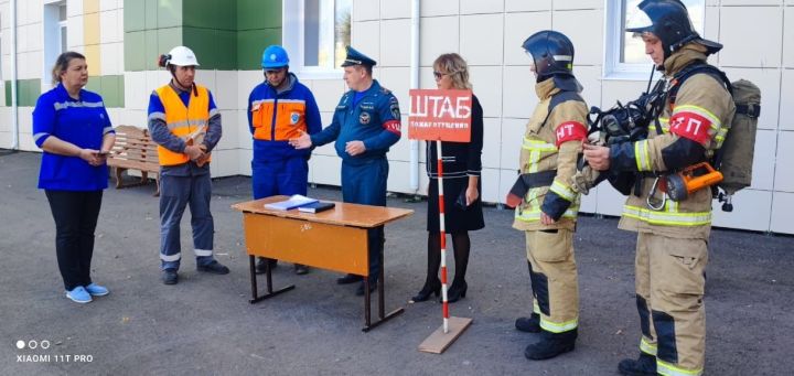 В Базарно-Матакской гимназии имени Наби Даули прошли пожарно-тактические учения