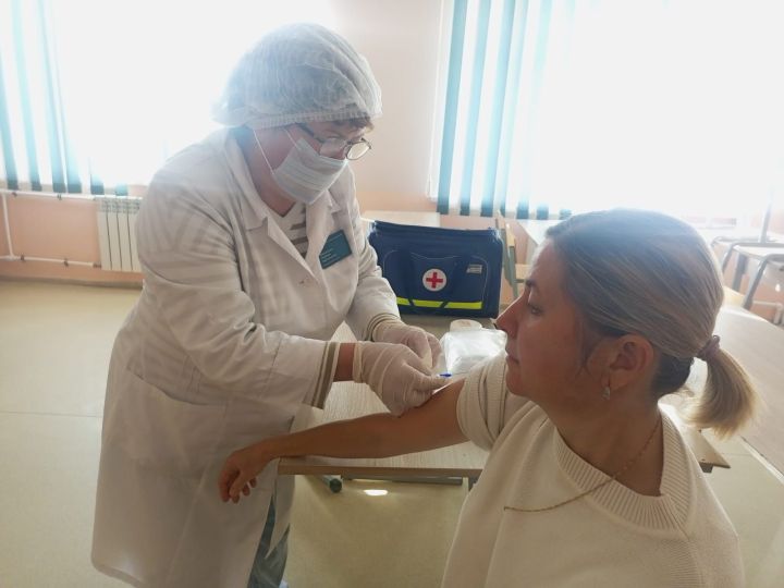 Әлки районында гриппка каршы вакцина кадату башланды