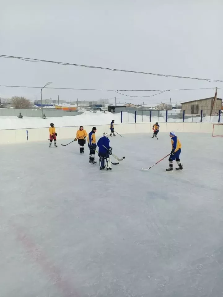 Түбән Әлки авылында Ватанны саклаучылар көне уңаеннан хоккей турниры узды