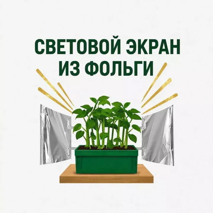 Фольга для рассады: простой способ защитить ростки от вытягивания